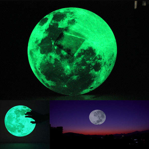 *LOCAL STOCK* Moon Glow In The Dark Wall Decal Sticker