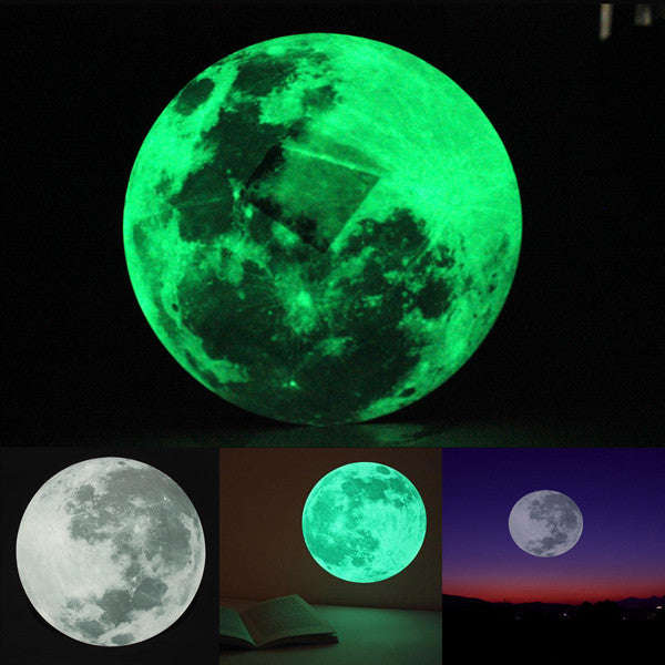 *LOCAL STOCK* Moon Glow In The Dark Wall Decal Sticker