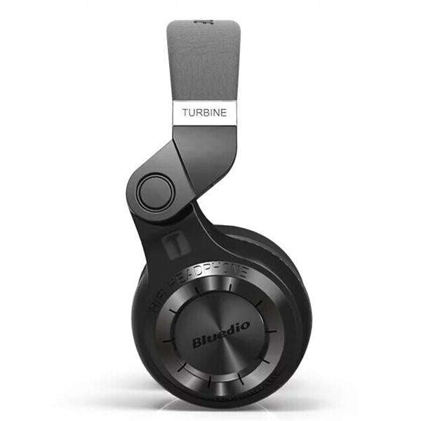 Original Bluedio T2 Over Ear Turbine Bluetooth Headphones - Black