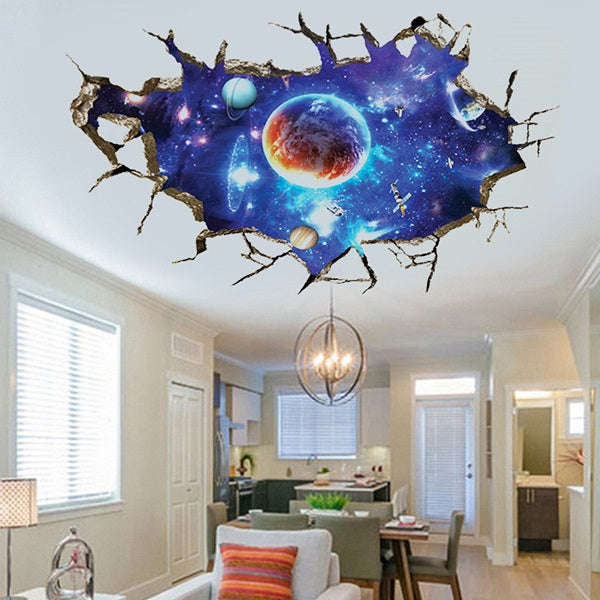 *LOCAL STOCK* 3D Outer Space Galaxy Wall Decal Sticker