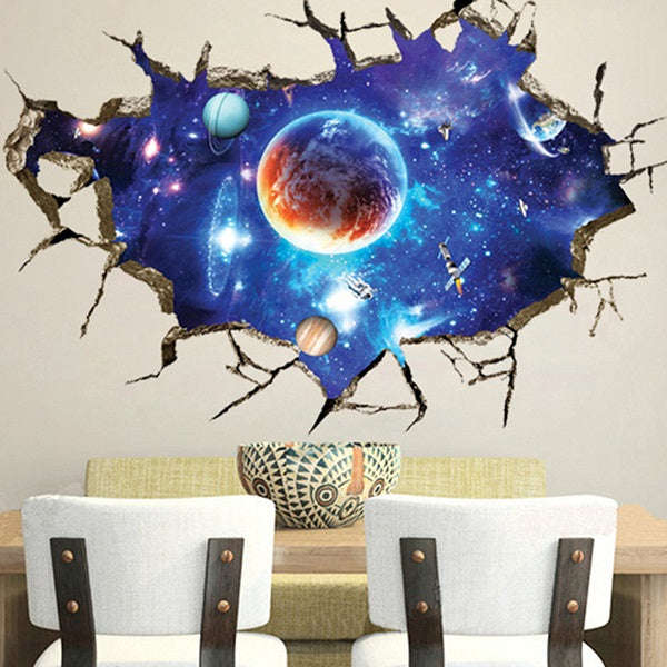 *LOCAL STOCK* 3D Outer Space Galaxy Wall Decal Sticker