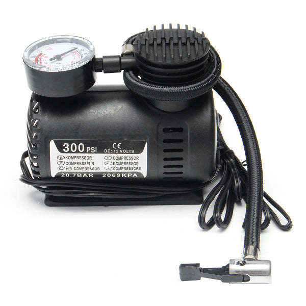 Mini DC 12V Electric Car Inflatable Pumping Air Pumps Compressor 300 PSI