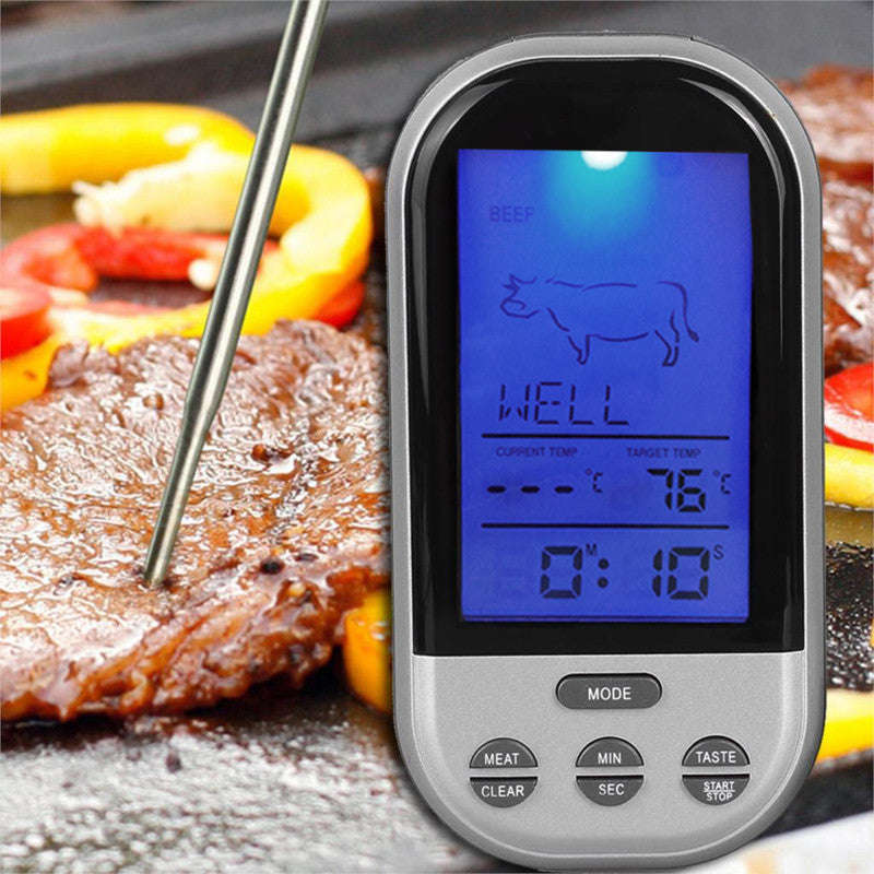 Wireless Meat Braai Kitchen Food Thermometer