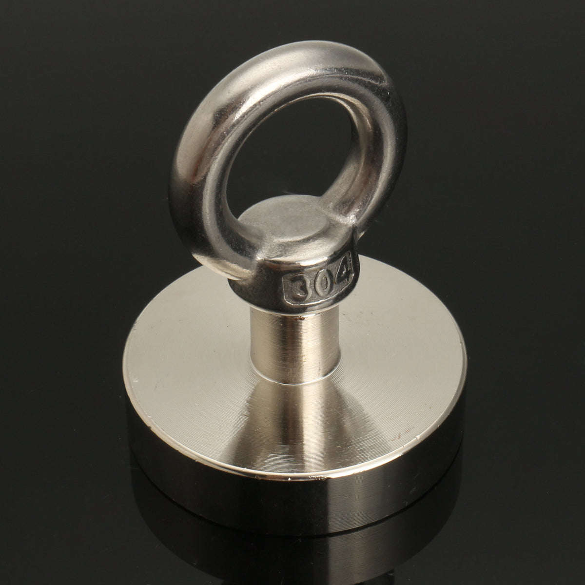 Eyebolt 48mm x 60mm Metal Detector Ring Neodymium Magnet