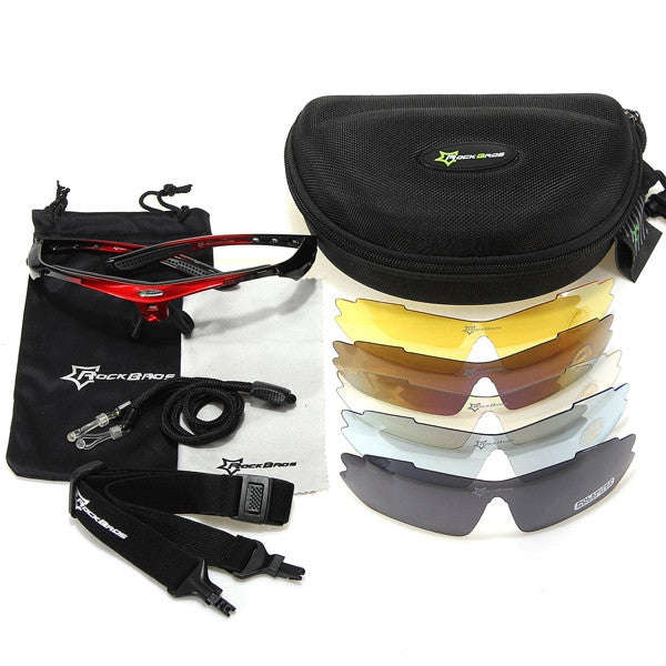 RockBros Polarized Cycling Sunglasses Bike Glasses - White