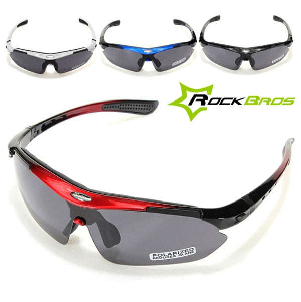 RockBros Polarized Cycling Sunglasses Bike Glasses - Red