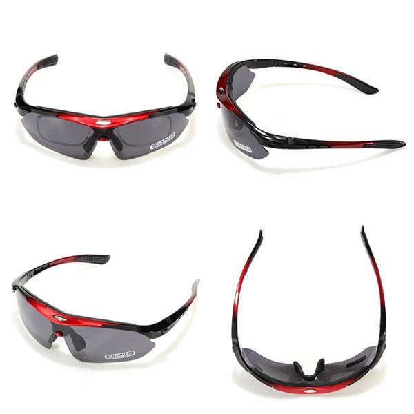RockBros Polarized Cycling Sunglasses Bike Glasses - Red