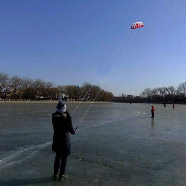 Braided Line Flame Parachute Sports Beach Kite