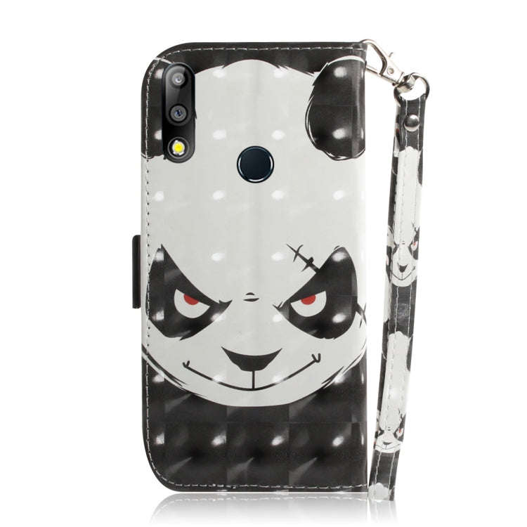 3D Colored Drawing Angry Bear Pattern Horizontal Flip Leather Case for Asus Zenfone Max Pro (M2) ...