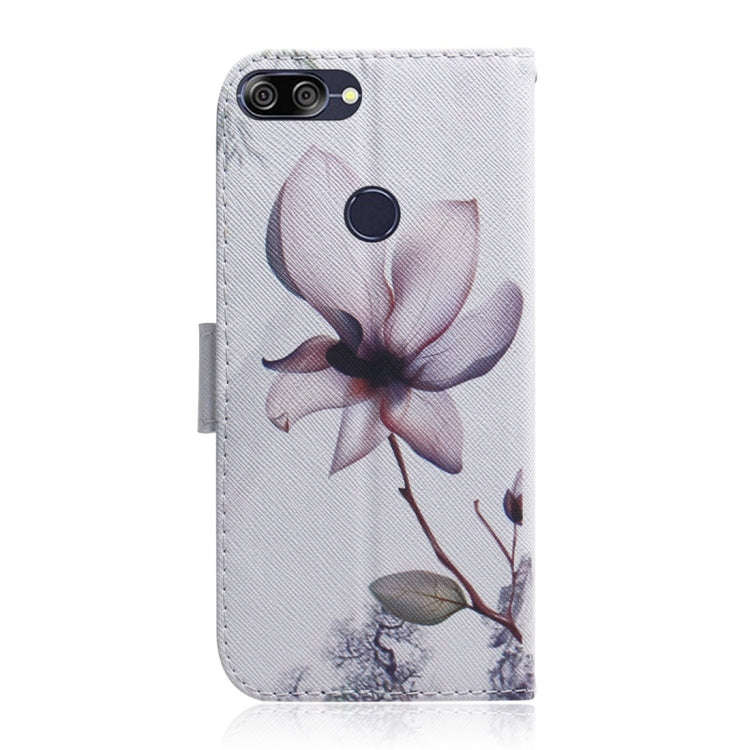 Magnolia Flower Pattern Coloured Drawing Horizontal Flip Leather Case for Asus Zenfone Max Plus (...