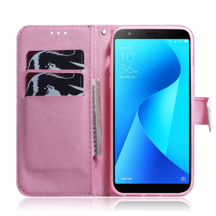 Magnolia Flower Pattern Coloured Drawing Horizontal Flip Leather Case for Asus Zenfone Max Plus (...