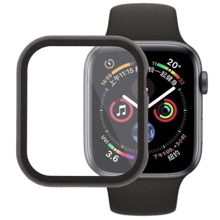 Metal Front Frame Protective Case For Apple Watch Series 6 / 5 / 4 / Watch SE 44mm(Black)