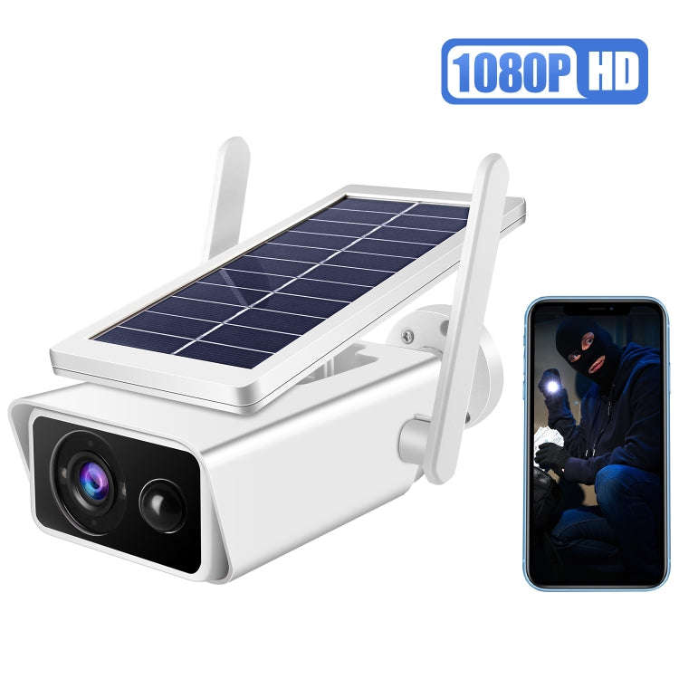 T13-2 1080P HD Solar Powered 2.4GHz WiFi Security Camera without Battery, Support Motion Detectio...