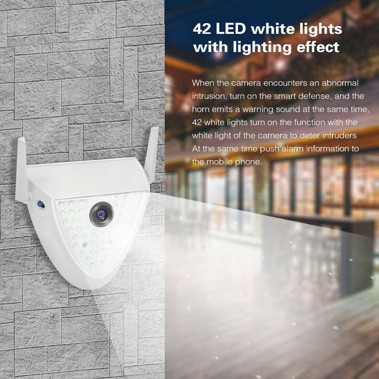 DP16 2.0 Megapixel 42 LEDs Garden Light Smart Camera, Support Motion Detection / Night Vision / V...