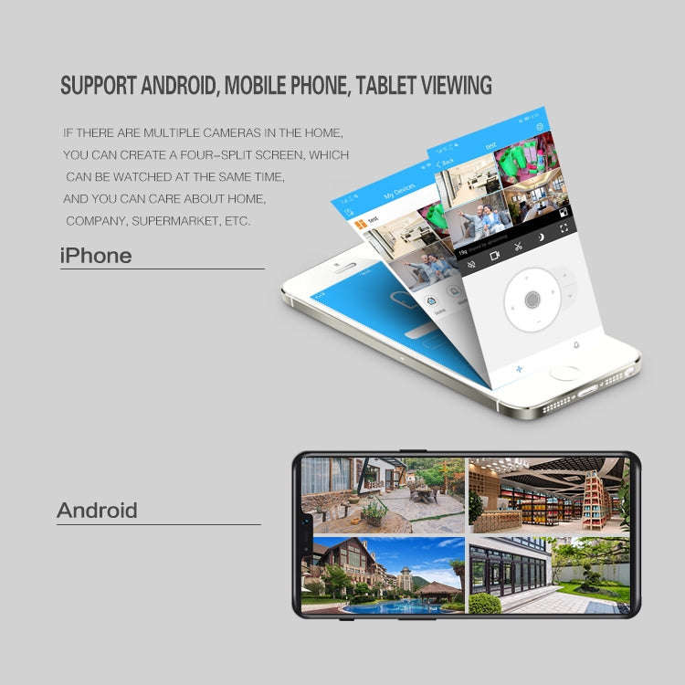 DP16 2.0 Megapixel 42 LEDs Garden Light Smart Camera, Support Motion Detection / Night Vision / V...