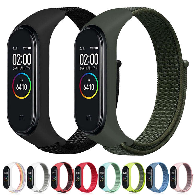 Smart Watch Nylon Woven Watch Band for Xiaomi Mi Band 3 / 4(Colour)