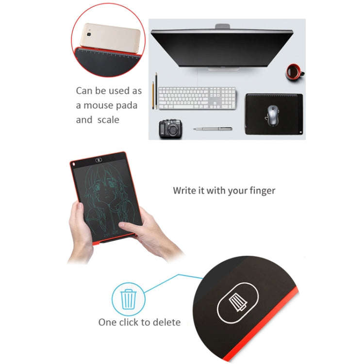 Portable 12 inch LCD Writing Tablet Drawing Graffiti Electronic Handwriting Pad Message Graphics ...