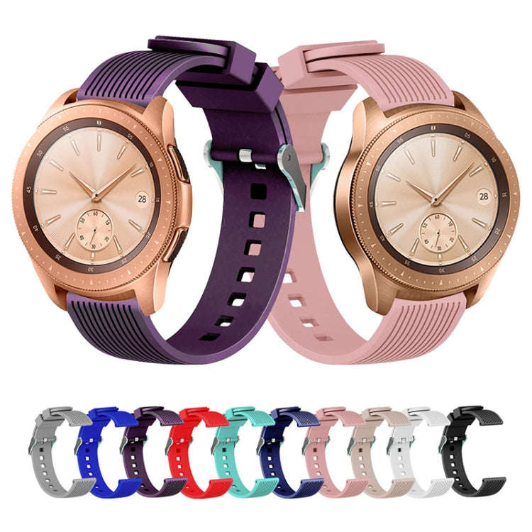 Vertical Grain Watch Band for Galaxy Watch 42mm(Khaki)