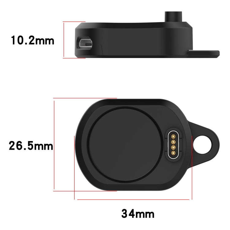 For Garmin Watch Charging Base Adapter(Black)