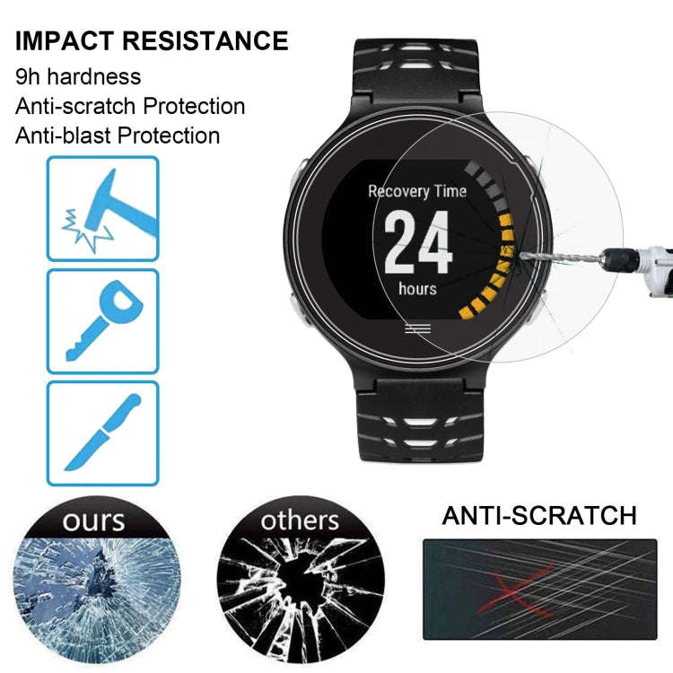 ENKAY Hat-Prince for Garmin Forerunner 630 Smart Watch 0.2mm 9H Surface Hardness 2.15D Curved Edg...