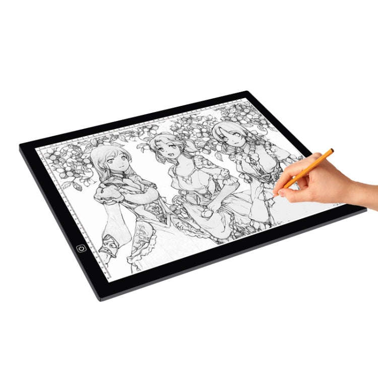 8W 5V LED USB Stepless Dimming A3 Acrylic Scale Copy Boards Anime Sketch Drawing Sketchpad with U...