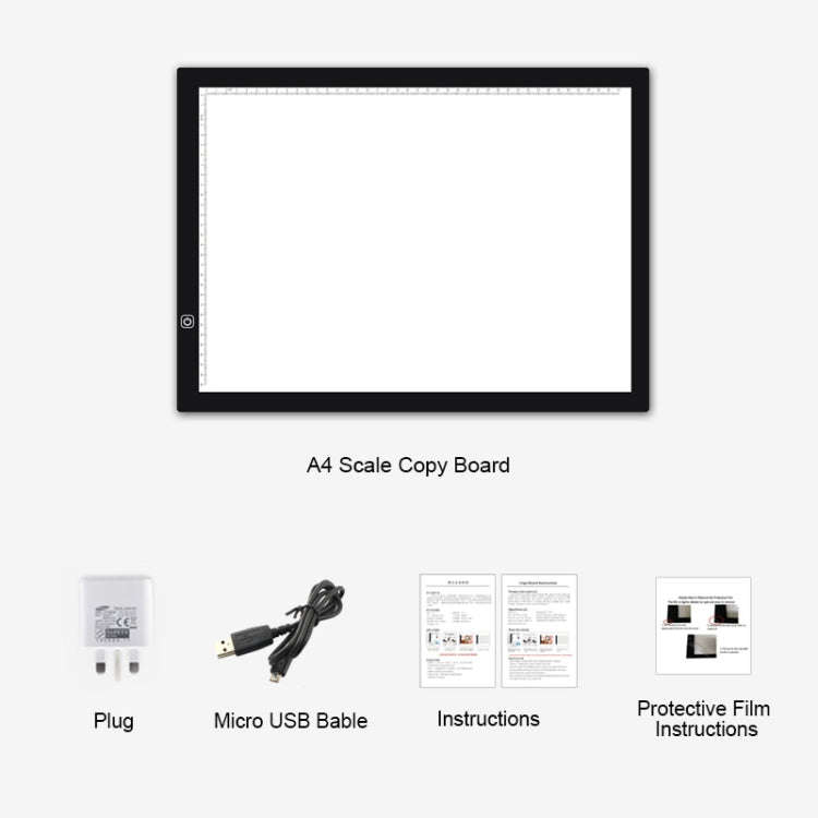 8W 5V LED USB Stepless Dimming A3 Acrylic Scale Copy Boards Anime Sketch Drawing Sketchpad with U...