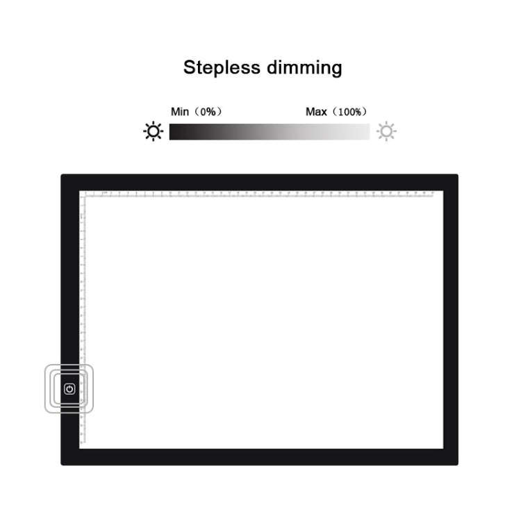 8W 5V LED USB Stepless Dimming A3 Acrylic Scale Copy Boards Anime Sketch Drawing Sketchpad with U...