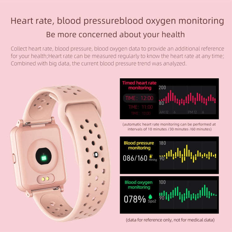 P8 1.3 inch IPS Color Screen Smart Watch, Support Heart Rate Monitoring / Blood Pressure Monitori...