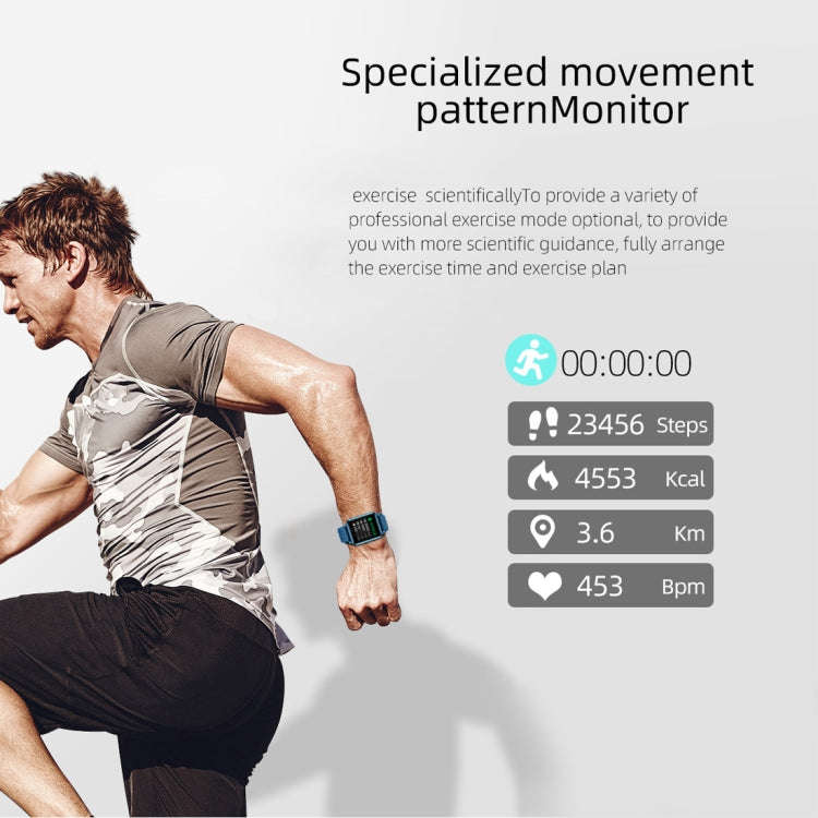 P8 1.3 inch IPS Color Screen Smart Watch, Support Heart Rate Monitoring / Blood Pressure Monitori...