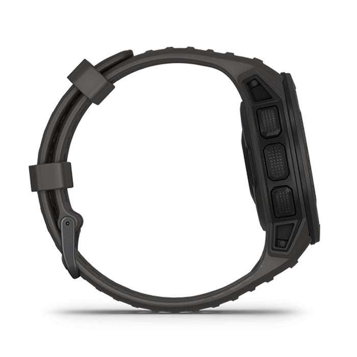 Silicone Watch Band for Garmin Instinct 22mm, Host not Included(Black)