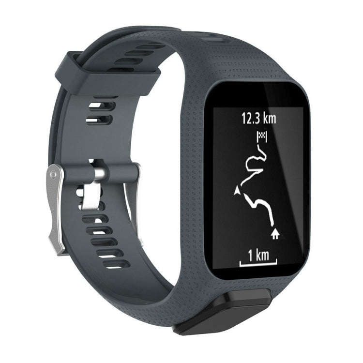 Silicone Sport Watch Band for Tomtom Runner 2/3 Series (Grey)