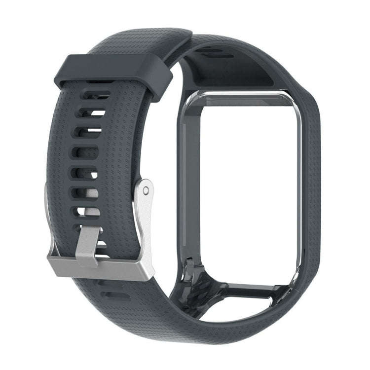 Silicone Sport Watch Band for Tomtom Runner 2/3 Series (Grey)