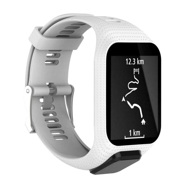 Silicone Sport Watch Band for Tomtom Runner 2/3 Series (White)