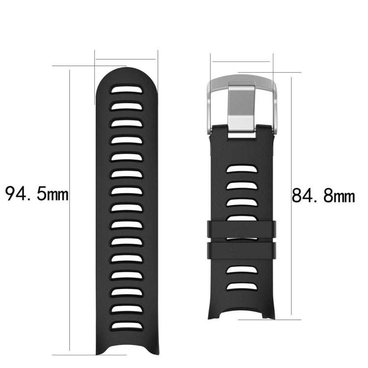 Smart Watch Silicone Watch Band for Garmin Forerunner 610(White)