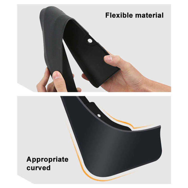 For Mitsubishi Eclipse Cross 2018-2020 4pcs/Set Car Auto Soft Plastic Splash Flaps Fender Guard