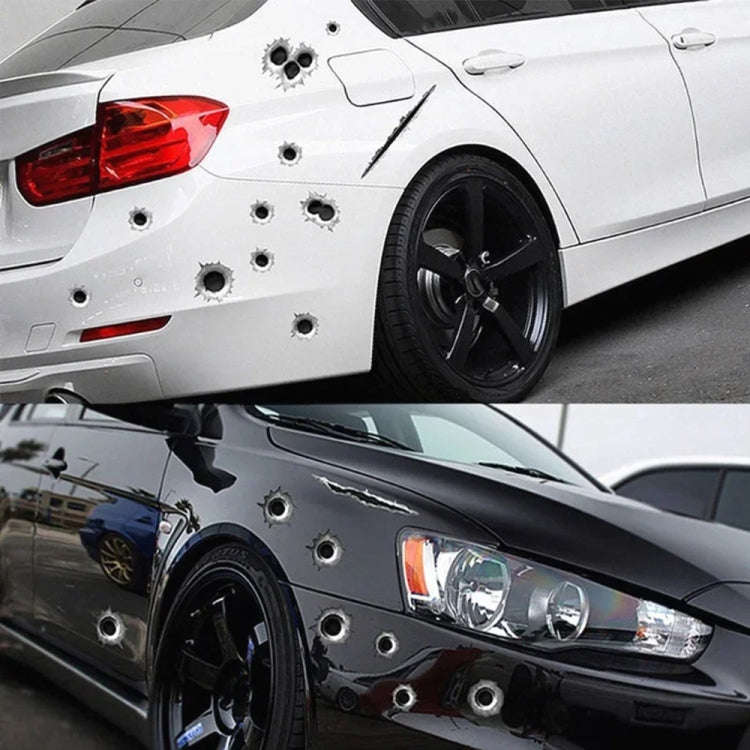 Car PVC Self-adhesive Bullet Hole Scratch Personalized Stickers