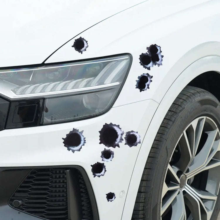 Car PVC Self-adhesive Bullet Hole Scratch Personalized Stickers