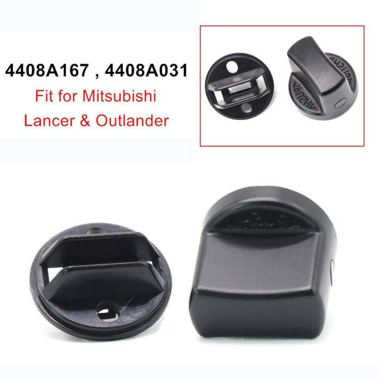 Keyless Ignition Switch Knob Cover 4408A167 4408A031 for Mitsubishi Outlander / Mazda (Black)