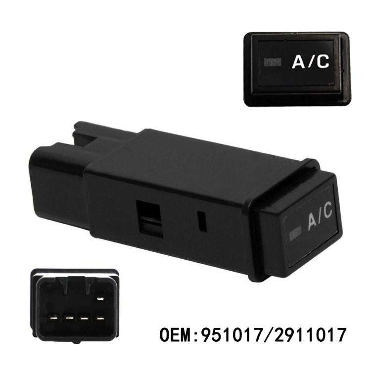 Car A/C Air Conditioner Button Switch for Toyota 4Runner Tacoma 951017 2911017 (Black)