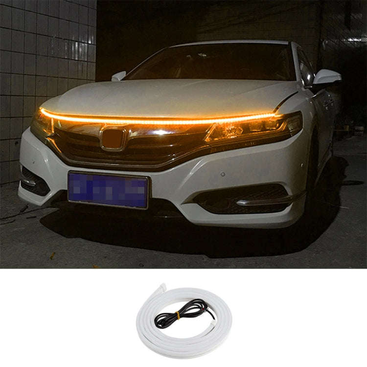 1.8m Car Daytime Running Super Bright Decorative LED Atmosphere Light (Yellow Light)