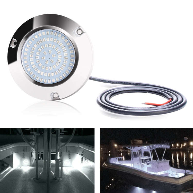 Ship / Yacht 10-30V 90LEDs Waterproof Stainless Steel Underwater Light (White Light)