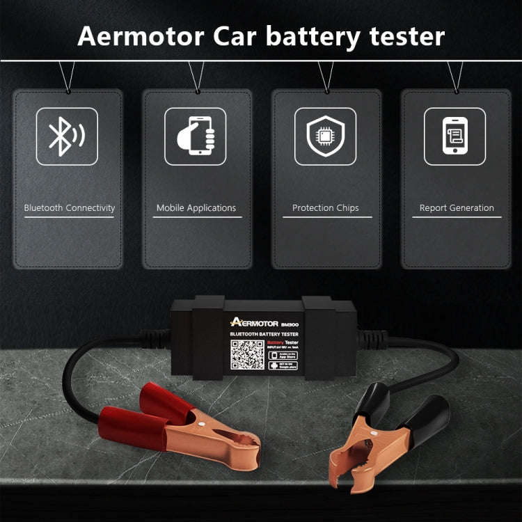 AERMOTOR BM300 Bluetooth 12V Car Battery Tester Battery Analyzer