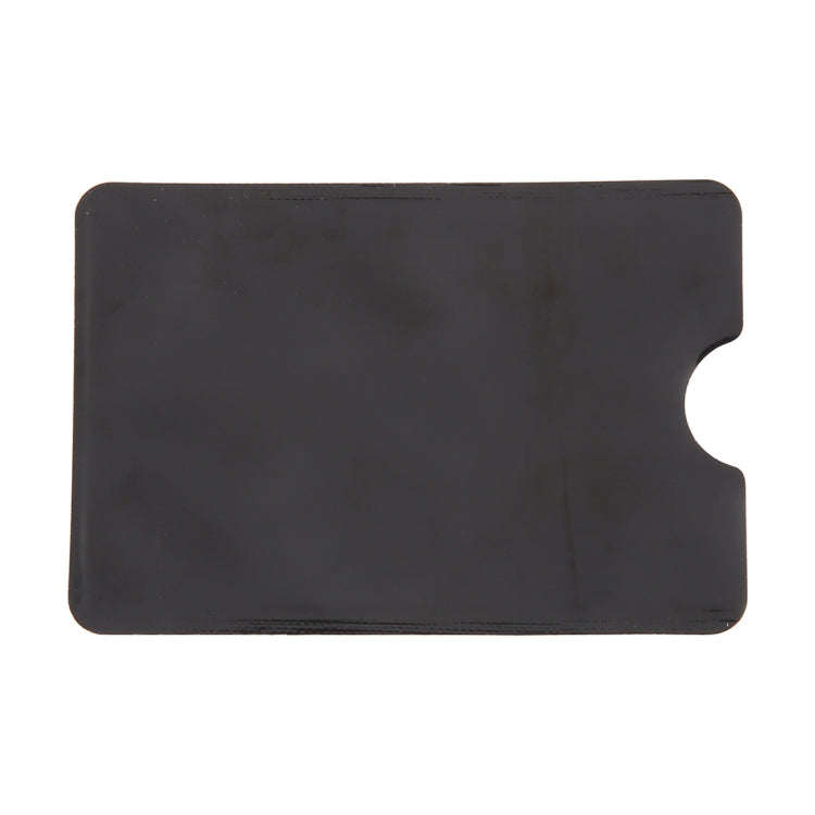 100pcs Aluminum Foil RFID Blocking Credit Card ID Bank Card Case, Size: 9 x 6.3cm (Black)