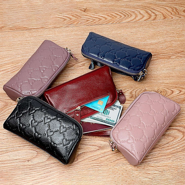 2025 Multifunctional Litchi Texture Women Large Capacity Hand Wallet Shell bag with Card Slots(Pa...