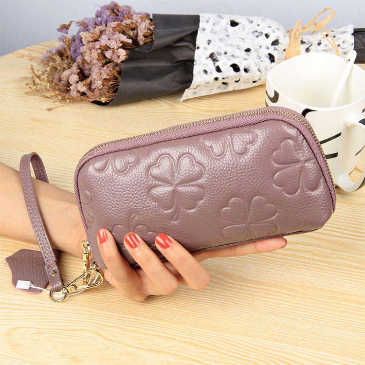 2026 Multifunctional Litchi Texture Women Large Capacity Hand Wallet Shell bag with Card Slots(Wi...
