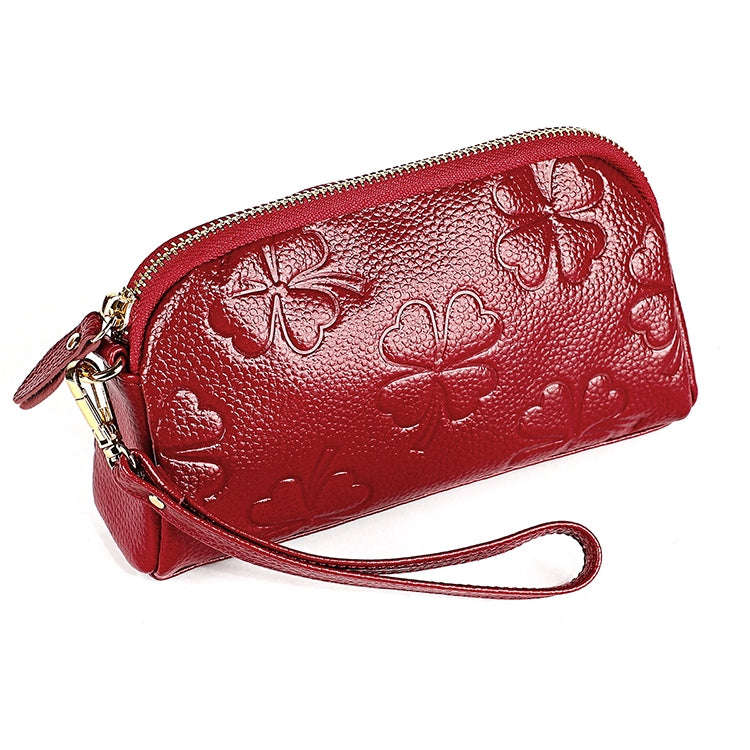 2026 Multifunctional Litchi Texture Women Large Capacity Hand Wallet Shell bag with Card Slots(Wi...