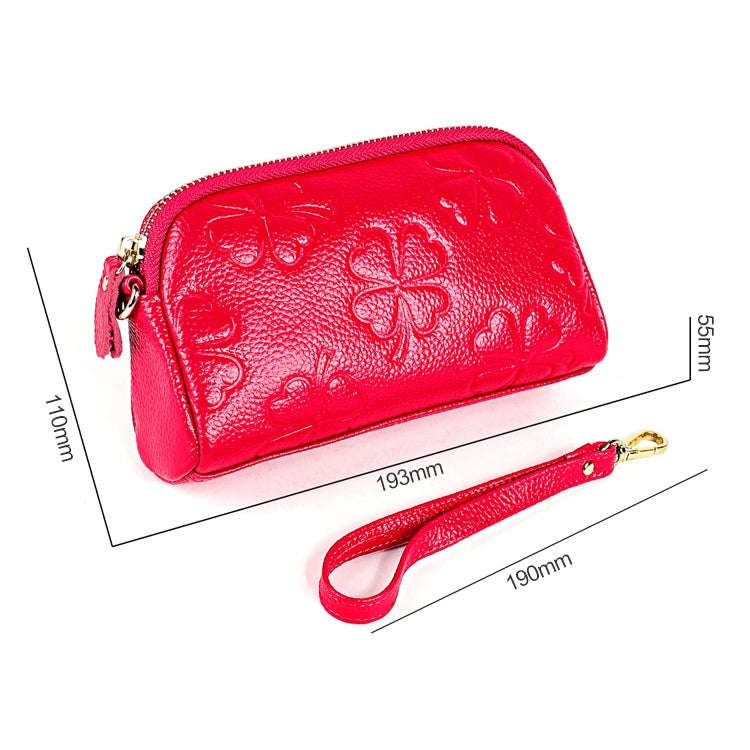 2026 Multifunctional Litchi Texture Women Large Capacity Hand Wallet Shell bag with Card Slots(Wi...