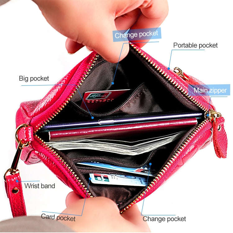 2026 Multifunctional Litchi Texture Women Large Capacity Hand Wallet Shell bag with Card Slots(Wi...