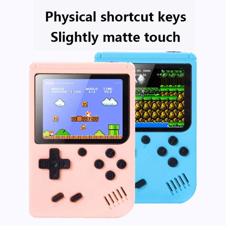 MK500 Macaron Mini Retro Classic Handheld Game Console for Kids Built-in 500 Games, Support AV Ou...