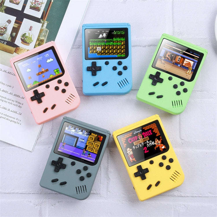 MK500 Macaron Mini Retro Classic Handheld Game Console for Kids Built-in 500 Games, Support AV Ou...